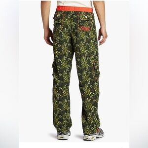 mens Zumba trousers pants  green camo Large dance fitness